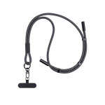 Lanyard plastica e nylon ricarica e passanti regolabili per cellulare color bianco/nero vue 1