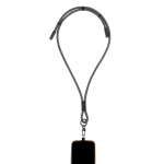 Lanyard plastica e nylon ricarica e passanti regolabili per cellulare color bianco/nero vue 2