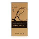 Lanyard plastica e nylon ricarica e passanti regolabili per cellulare vue en boîte