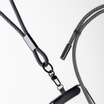 Lanyard plastica e nylon ricarica e passanti regolabili per cellulare vue avec logo imprimé