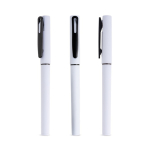 Roller riciclato con corpo gommato e scrittura fluida inchiostro nero color bianco