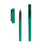 Roller riciclato con corpo gommato e scrittura fluida inchiostro nero