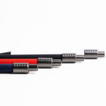 Penna in alluminio con clip metallico e spinner inchiostro nero vue d'ambiance