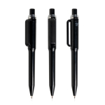 Penna in ABS riciclato con meccanismo a scatto con inchiostro blu color nero vue 11