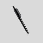 Penna in ABS riciclato con meccanismo a scatto con inchiostro blu color nero