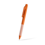 Penna ecologica con impugnatura in silicone e inchiostro gel nero color marrone chiaro vue 1