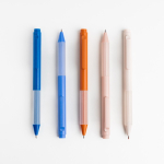 Penna ecologica con impugnatura in silicone e inchiostro gel nero vue 1