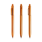 Penna ecologica con clip integrato e rilievo a righe inchiostro nero