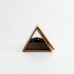 Penna in acciaio inox e scarti di tè a rotazione con inchiostro nero vue 2