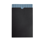Taccuino in PU testurizzato con patch personalizzabile A5 fogli lisci vue 1
