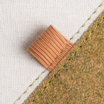 Taccuino in cotone riciclato con penna in tè verde A5 fogli lisci