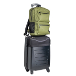 Zaino in pelle PU con tasche frontali e laterali in rete 15.6” vue 3