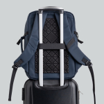 Zaino espandibile con cerniere e fascia per trolley 15.6”