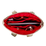 Borsa in pelle sintetica tasche nascoste e fascia per trolley 15.6” vue 1