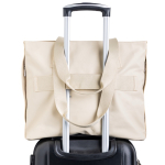 Borsa in pelle sintetica tasche nascoste e fascia per trolley 15.6” vue 4