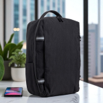 Zaino in bambù jacquard con cerniere impermeabili PC 15.6” vue d'ambiance