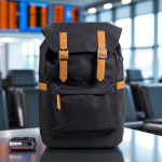 Zaino in RPET impermeabile con chiusure magnetiche 15.6” vue d'ambiance