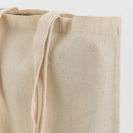 Shopper in cotone con manici lunghi e interlock resistente 240 g/m2