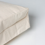 Borsa in cotone canvas con chiusura e manici colorati 280 g/m2