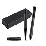 Set penna e roller in acciaio e alluminio con rilievo inchiostro nero color nero vue 2