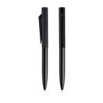 Set penna e roller in alluminio con design esagonale inchiostro nero color nero vue 2