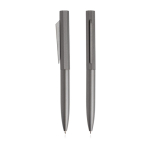 Set penna e roller in alluminio con design esagonale inchiostro nero color antracite vue 2