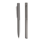 Set penna e roller in alluminio con design esagonale inchiostro nero color antracite vue 3