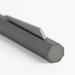 Set penna e roller in alluminio con design esagonale inchiostro nero vue 2