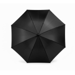 Ombrello automatico in RPET con manico stile golf e 8 pannelli Ø120 color nero vue 4