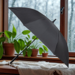 Ombrello automatico in RPET con manico stile golf e 8 pannelli Ø120 vue d'ambiance