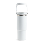 Bicchiere termico in acciaio inox con doppio coperchio 900ml color bianco vue 3