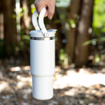 Bicchiere termico in acciaio inox con doppio coperchio 900ml vue d'ambiance