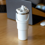 Bicchiere termico in acciaio inox con doppio coperchio 900ml vue 1