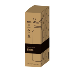 Borraccia termica in acciaio inox con cannuccia pieghevole 500ml vue en boîte