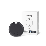 Localizzatore in plastica con Bluetooth compatibile con Apple e Android color nero vue en boîte
