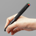 Penna multifunzione in alluminio riciclato opaco con inchiostro a 4 colori vue 3