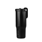 Bicchiere termico in acciaio inox riciclato con cannuccia pieghevole 900ml vue d'impression