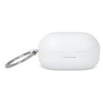 Cuffiette piccole in custodia delle dimensioni di un portachiavi color bianco quinta vista