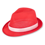 Cappello personalizzabile in poliestere in vari colori vivaci color rosso