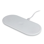 Caricatore wireless rapido 3 in 1 per cellulare e accessori 15 W color bianco terza vista