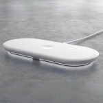 Caricatore wireless rapido 3 in 1 per cellulare e accessori 15 W color bianco nona vista