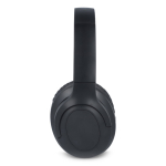 Cuffie wireless con archetto e cancellazione del rumore color nero terza vista