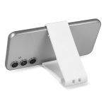 Supporto pieghevole per telefono portatile personalizzabile color bianco quarta vista