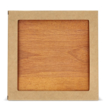 Gioco solitario in scatola di legno che funge da tavolo e contenitore color naturale sesta vista