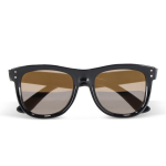 Occhiali da sole neri con protezione UV400 e montatura elegante color nero seconda vista