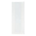 Busta di carta alimentare ecologica e resistente 14 x 6 x 27 cm color bianco seconda vista