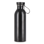 Borraccia in acciaio inox con manico in silicone sul tappo 500 ml color nero quarta vista