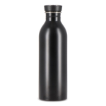Borraccia in acciaio inox con manico in silicone sul tappo 500 ml color nero settima vista