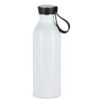 Borraccia in acciaio inox con manico in silicone sul tappo 500 ml color bianco