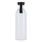 Borraccia in acciaio inox con manico in silicone sul tappo 500 ml color bianco sesta vista